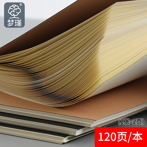 Notebook A5 coil notebook kraft paper college student spiral notebook thickened notebook simple ins style student postgraduate entrance examination