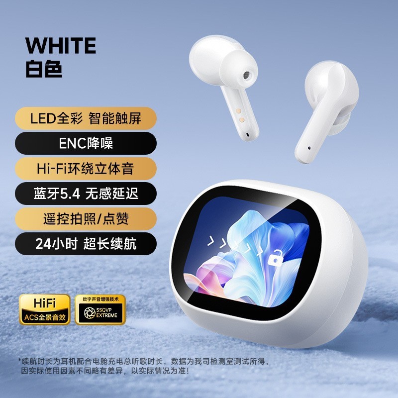 2025年新AI翻訳ワイヤレスBluetoothヘッドセットインイヤーカラー画面長時間着用可能高品質プライベートタッチ長いバッテリー寿命|undefined