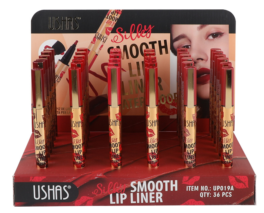 (Caja de presentación) USHAS European and American Cross-border spot delineador de labios taza impermeable antiadherente efecto de maquillaje mate UP019A