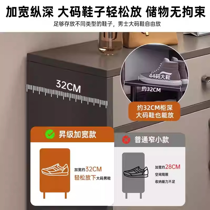 鞋柜家用门口一体柜入户门轻奢多层2025新款整理分层架鞋架玄关柜|undefined
