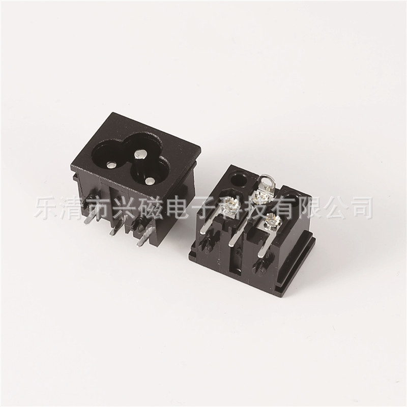 AC电源插座梅花小梅花逆变器插座三弯脚全铜AC-031兴磁DB-6多功能