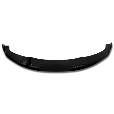 Suitable for 13-19 Bmw 3 Series F30/F35 Sports Front Bumper Modified Mad Integrated Front Bumper Anti-Collision Front Lip (Fixed wind wing) - glossy-black