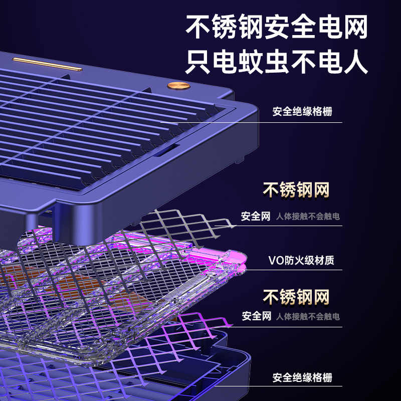 Mester New Model Household Electric Mosquito Killer USB Charging Outdoor Repellent Light Touch Catalytic Attractant Mosquito Repeller