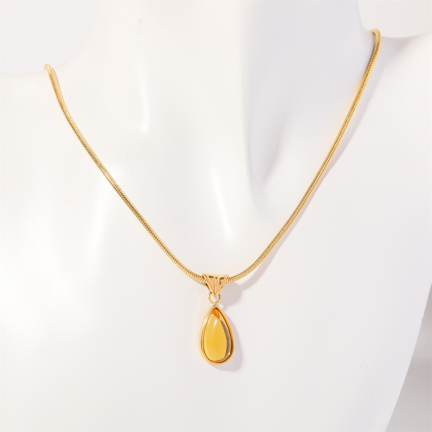 Collar de Piedra de Nacimiento de Diciembre, Colgante Gota de Agua image 12