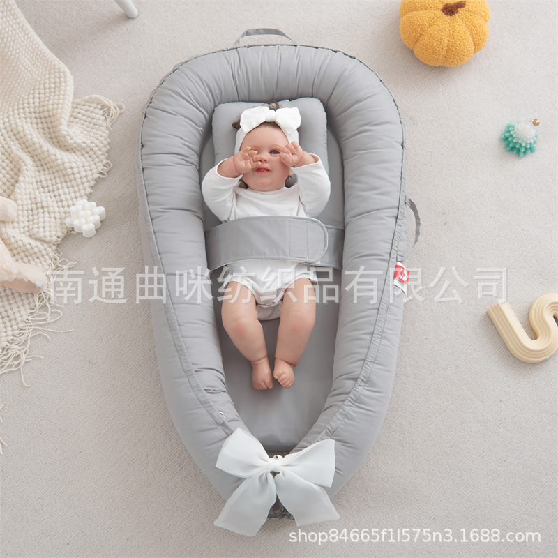 Transfronterizo Amazon nuevo tipo de cama para bebés, ala protector de babadilla, cama media, silla de bebé plegable portátil image 7