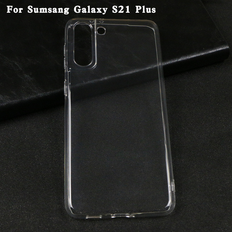 Applicable to Samsung Galaxy S21 Plus fully transparent waterproof pattern TPU non-clip phone case leather case material