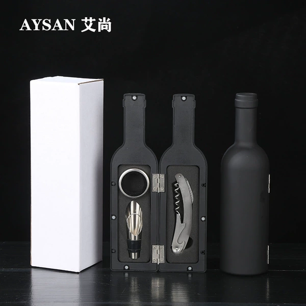 Conventional small wine bottle three-piece set white box