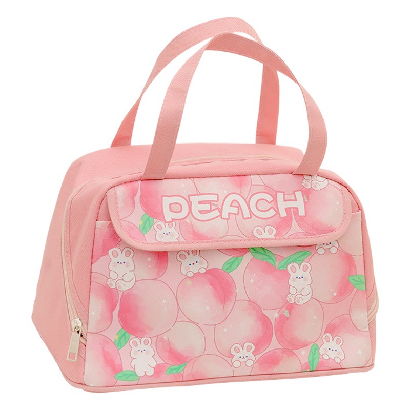 Large-Capacity Lunch Box Bag Student Cartoon Lunch Bag Office Worker Satchel with Rice Bag Thickeneded Aluminum Foil Insulated Lunch Bag