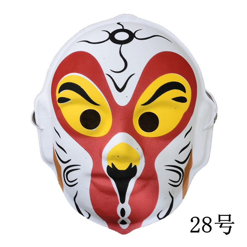 1 máscara de flocado pintada a mano se puede usar quintaesencia China Ópera de Sichuan cara cambiante accesorios de rendimiento artesanía Máscara facial de la Ópera de Pekín