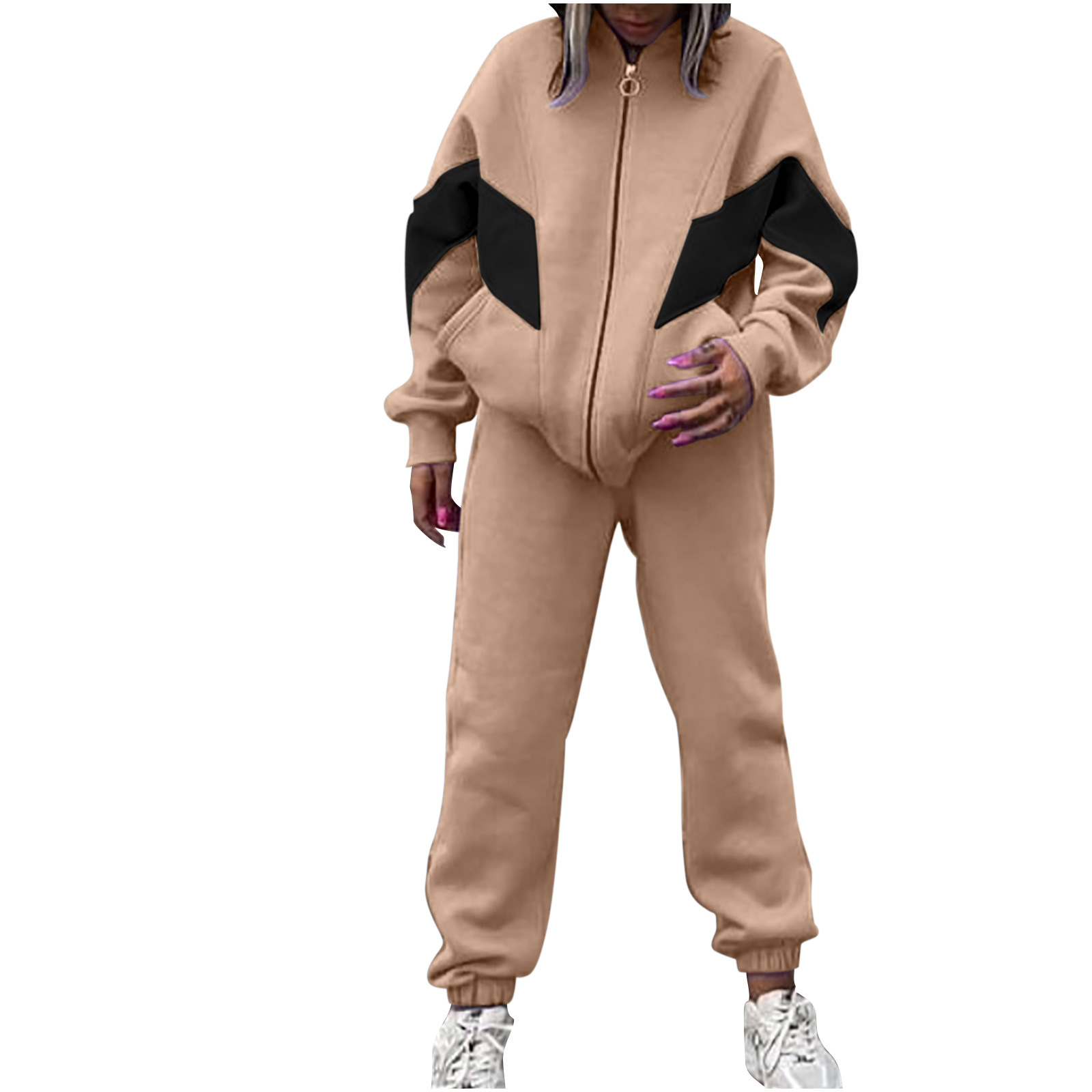 Women's Tracksuit Set Casual Loose Two Piece Spring Autumn Outfit_voghion.com