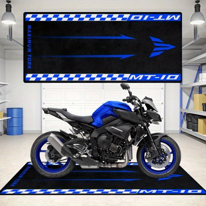 Cross-border Amazon Harley motorcycle mat, wear-resistant and easy to maintain, crystal velvet floor mat, motorcycle display long mat
