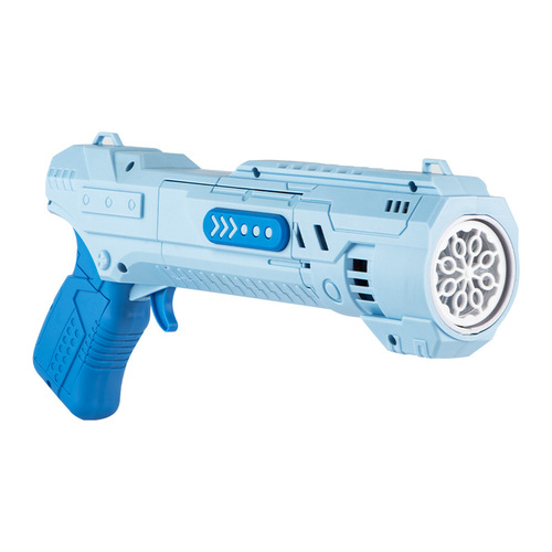 Children's electric cartoon two-color bubble gun, liquid-proof, upgraded sound and light bubble blowing toy gun for boys and girls