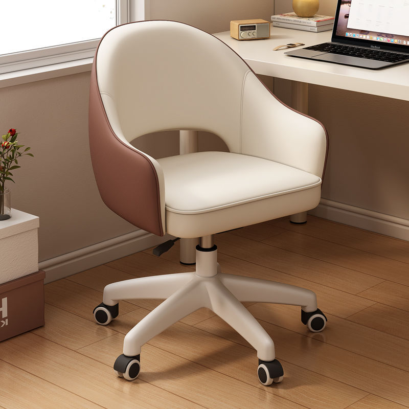 Computer Chair Comfortable Sedentary Study Desk Chair Office Seat Single Swivel Chair Bedroom Dresser Makeup Chair