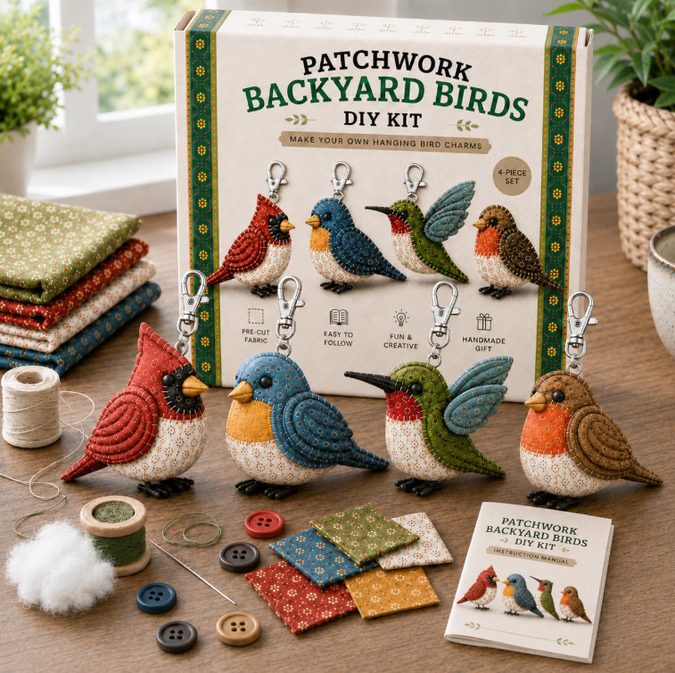 Cross-Border Patchwork Animal Keychain DIY Kit