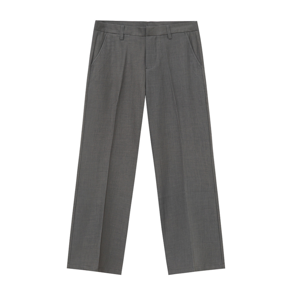 MTLCLOTHES Hombres| 2024 otoño nuevo producto simple de color sólido delgado cómodo pantalones casuales rectos pantalones