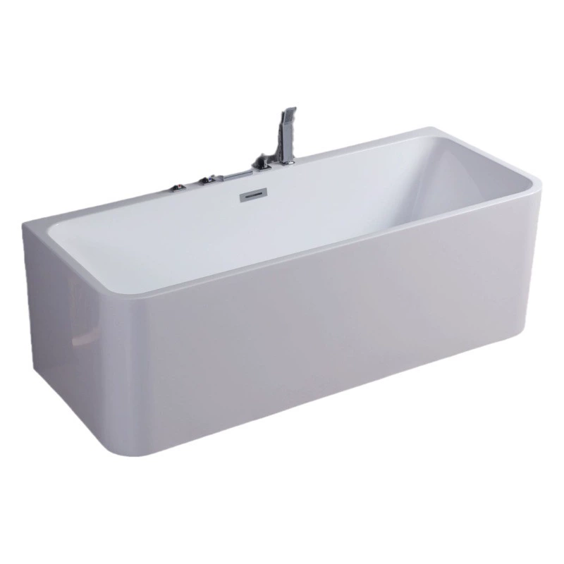 Jerlsun Square Маленькая круговая дуга Длинная сторона наружу Наклонная сторона Прямо вверх и прямо вниз Заводская прямая акриловая Ванна