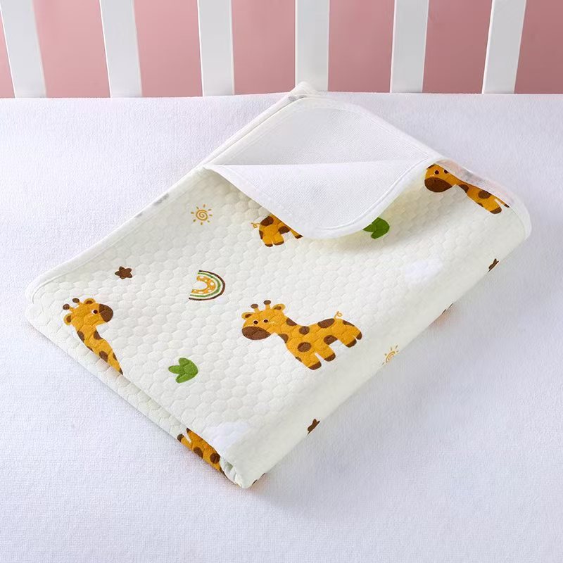 Newborn Infant Breathable Type a Pure Cotton Popular Cartoon Baby Diaper Pad Mattress Anti-Leakage Mattress Aunt Pad