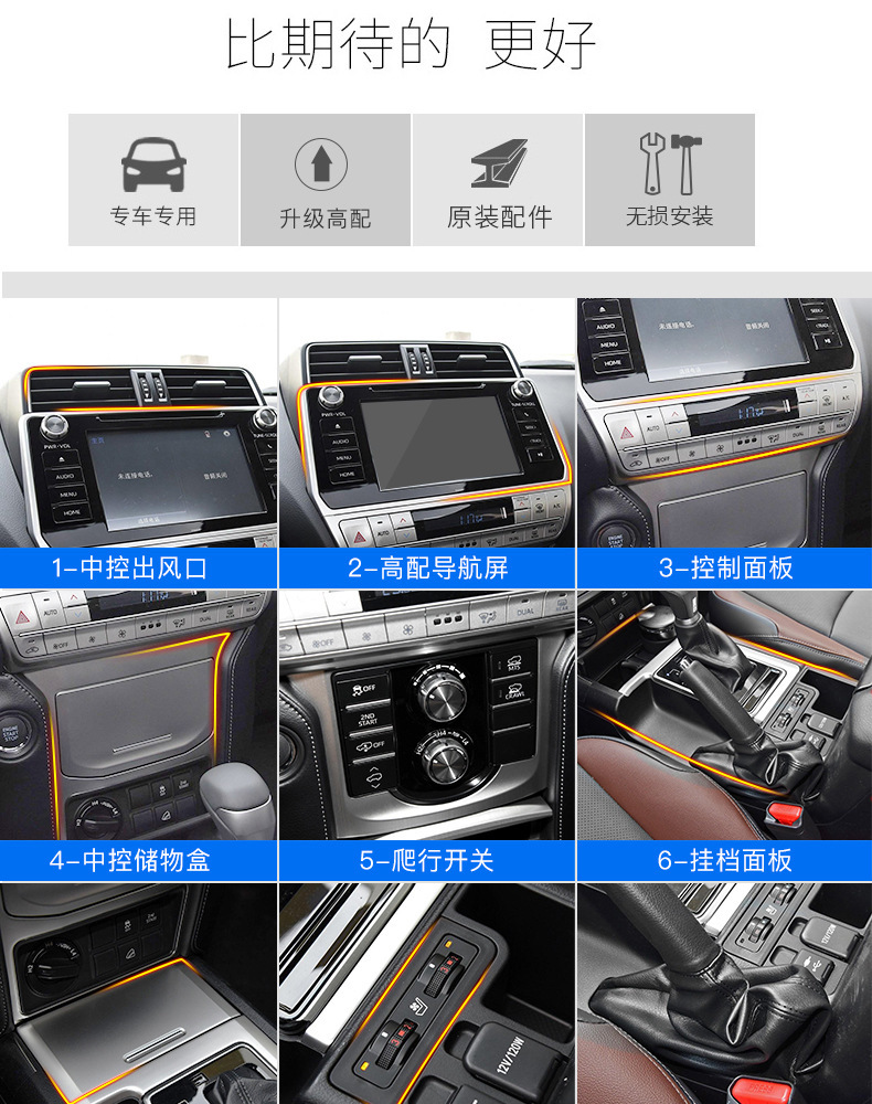 Suitable for 2018 Toyota Prado 10.1inch vertical screen Android smart navigation system with large display