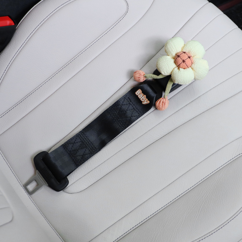 베이지 플라워 B-블랙 연장 벨트