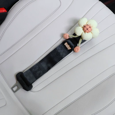 Fixation Artifact for Women, Other Automotive Interior Supplies - beige-flower-b-black-extension-belt