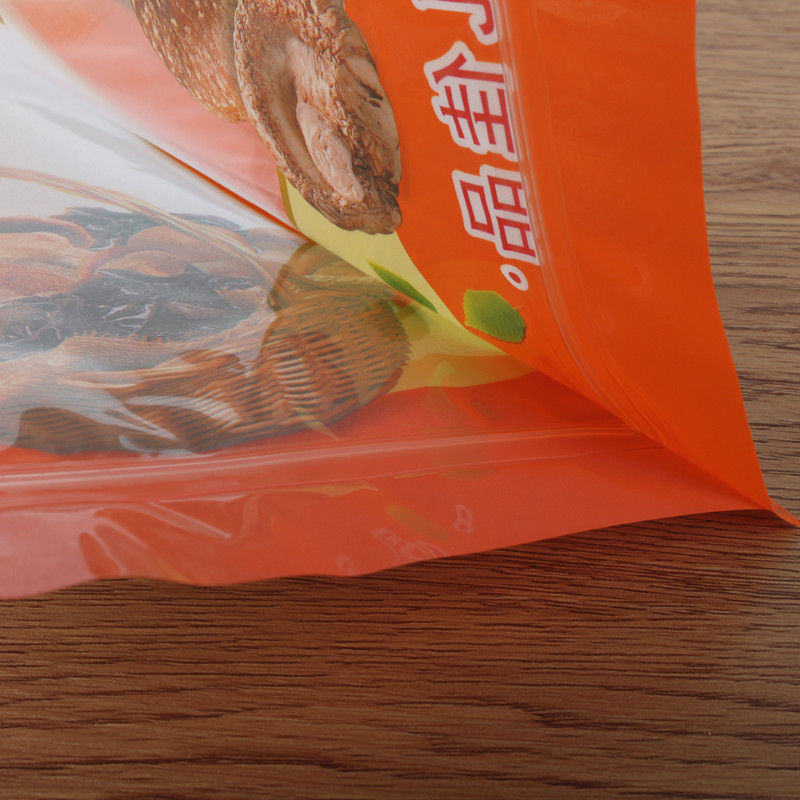 250g hongos silvestres, ciervo, cierre universal, bolsa de plástico auto-sellado, productos secos, bolsa de hongos Shiitake