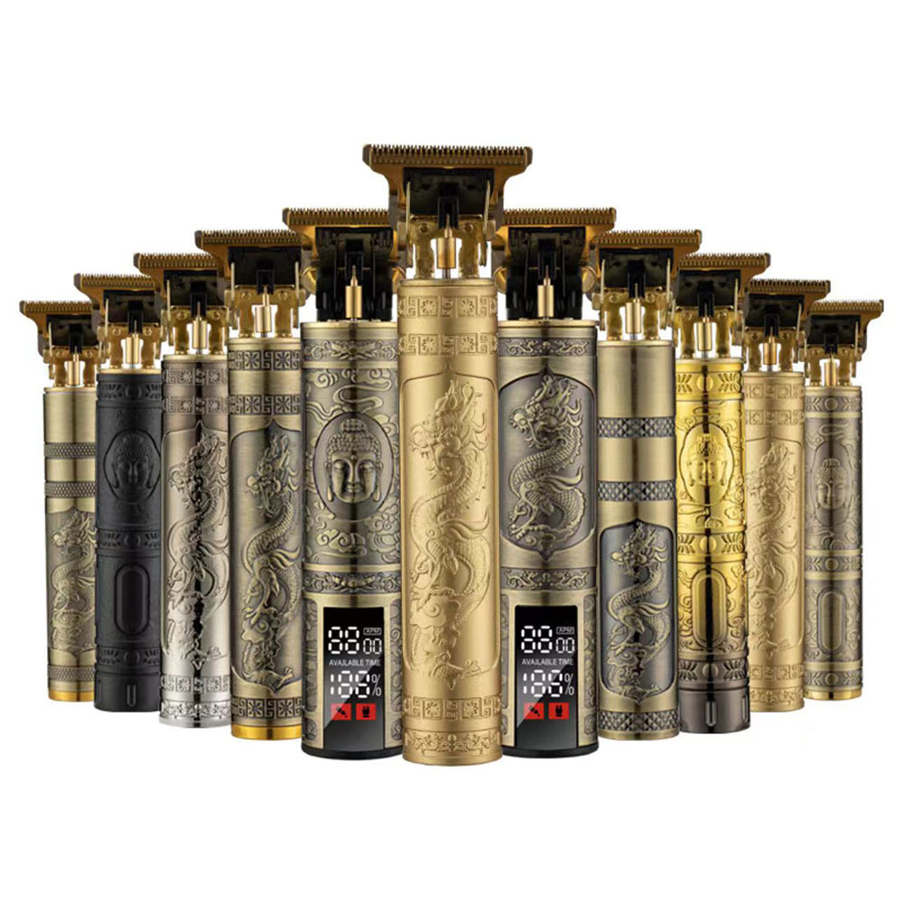 Cortapelos eléctricos transfronterizos T9, cortapelos eléctricos tallados, cortapelos eléctricos, cortapelos de aceite, artefacto calvo de empuje especial para peluquería