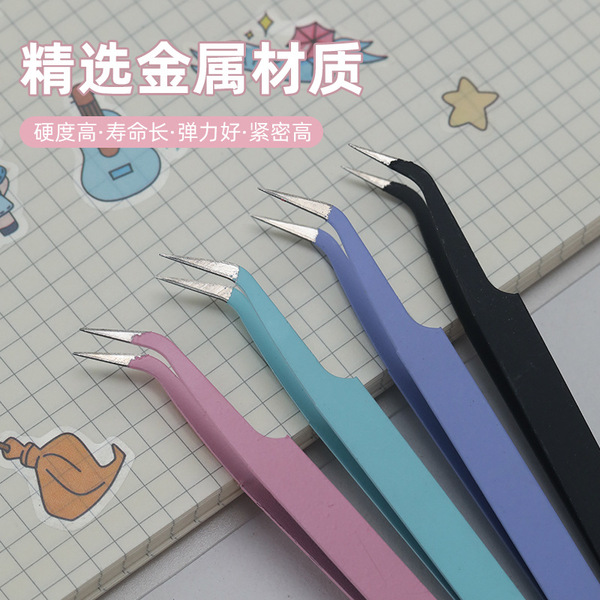 Macaron color hand account tweezers wholesale stainless steel color…