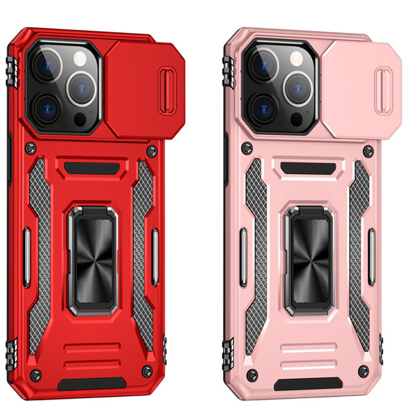 Sliding Window Magnetic Ring iPhone 17 Pro Max Phone Case Suitable for X Apple 11/15 Anti-Fall 14 Foreign Trade 12