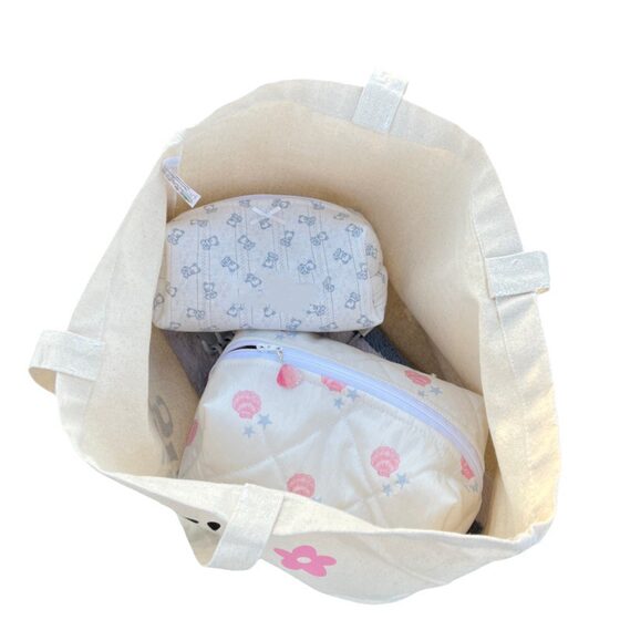 Cocoa Love Bear Cosmetic Bag High-value Skin Care Storage Bag Cartoon Animation Portable Wash Bag