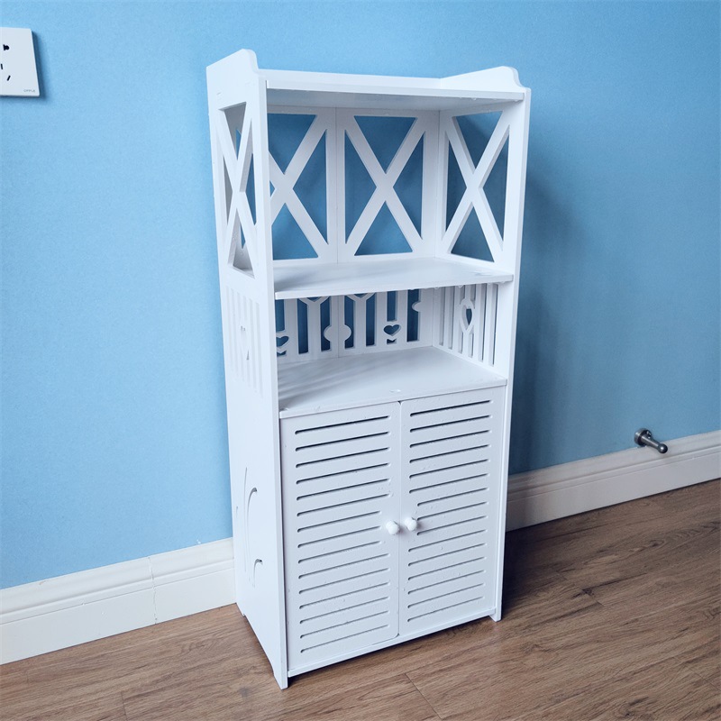 浴室加宽置物架卫生间落地储物柜 厕所收纳柜带抽屉整理架