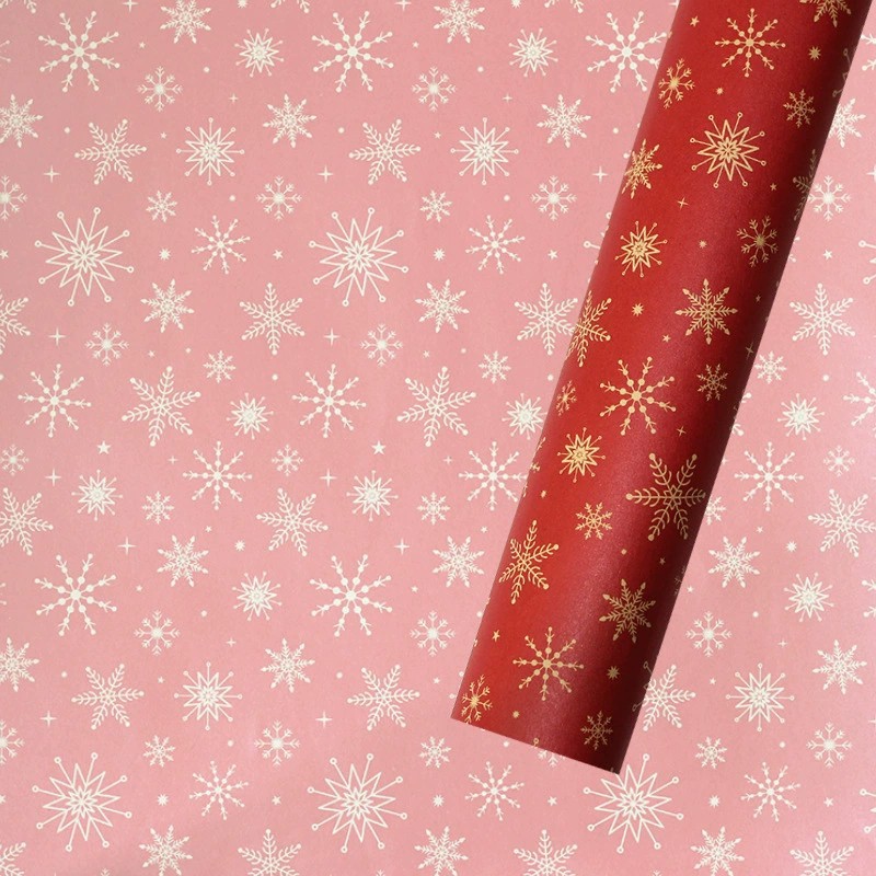 Fabricantes al por mayor de papel de embalaje de Navidad cinta de regalo de Navidad papel de regalo de gran tamaño kraft ins viento image 10