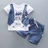 Summer cartoon set for boys, suitable for import, 0-4 years, British style, 3 piece set