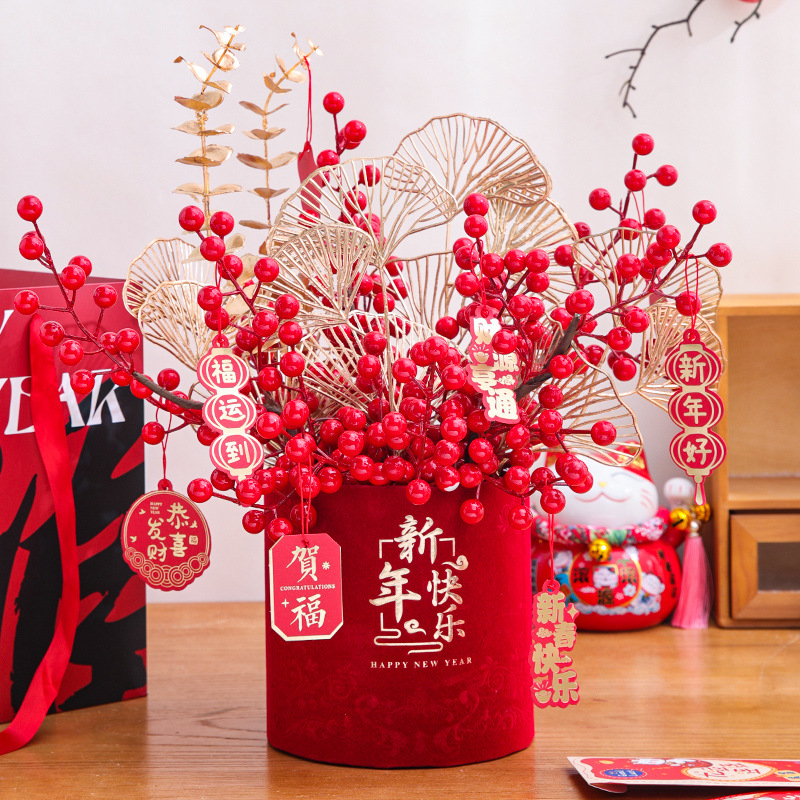 2026 Año del Caballo decoración de barril de Año Nuevo decoración de Año Nuevo decoración colgante de árbol rico