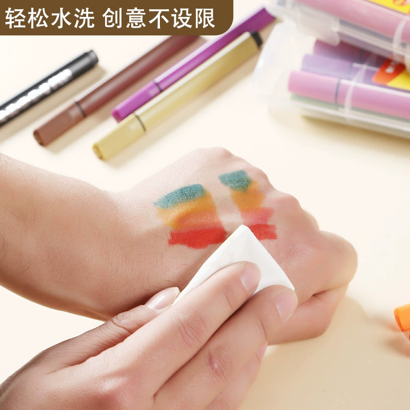 Triangular watercolour, crayons, children's coloured pencils, coloring book for elementary school students, washable