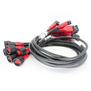 Automotive diagnostic wiring harness automotive equipment connector M12 waterproof wire automotive terminal wire diagnostic wiring harness