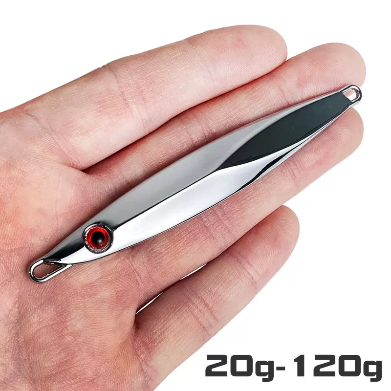 工厂批发路亚饵远投铁板铅鱼IMA铁板20g-120g锌合金三本钩
