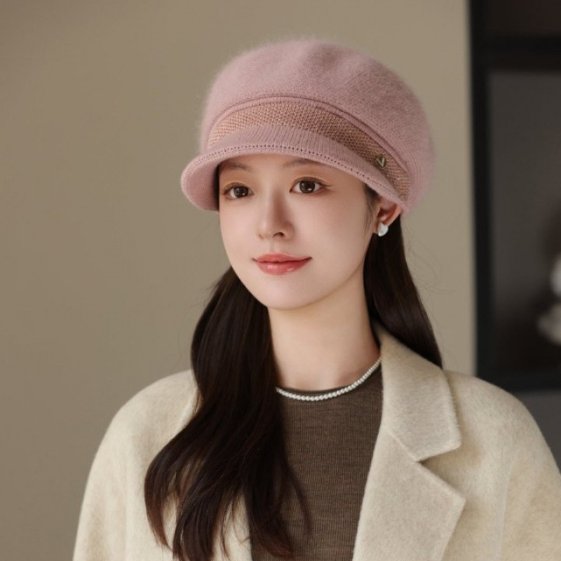 2025 Autumn and Winter New Hats for Women, Knitted Woolen Hats, Fashionable and Versatile, Warm Ear-Protecting Caps, Stylish 2025 Autumn and Winter New Hats for Women, Knitted Woolen Hats, Fashionable and Versatile, Warm Ear-Protecting Caps, Stylish
