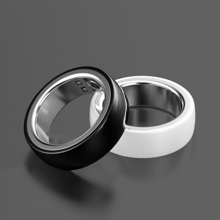 Anillo inteligente transfronterizo, frecuencia cardíaca de cerámica, detección de oxígeno en sangre, conteo de pasos, modo de ejercicio, detección de salud del sueño, con almacén de carga