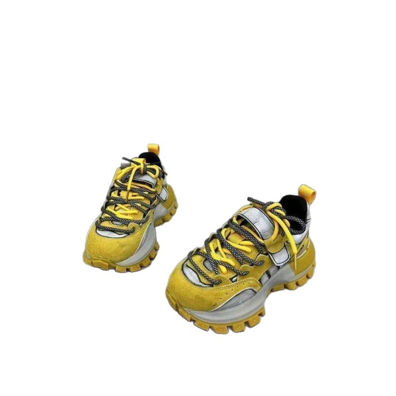 Suela gruesa deportes ocio correr papá zapatos mujer moda 2025 primavera nuevo estilo Forrest Gump zapatos mujer moda coreana casual