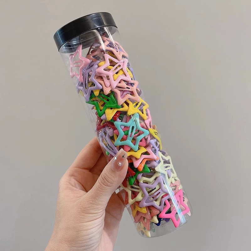 Заколки для волос (ассорти) звезд shape, многоцветные летние зажимы для волос, легкий вес 0.03 кг