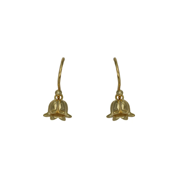 Golden pendant, orchid