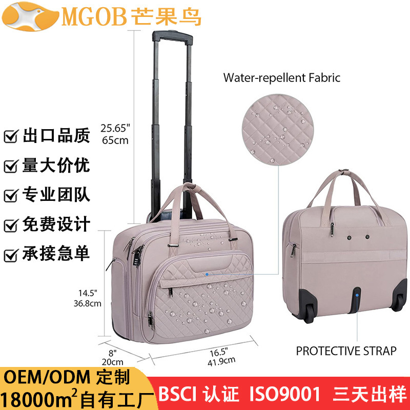 Cross-border travel rolling laptop bag with wheels, trolley briefcase, carry-on trolley case, airline case Cross-border travel rolling laptop bag with wheels, trolley briefcase, carry-on trolley case, airline case