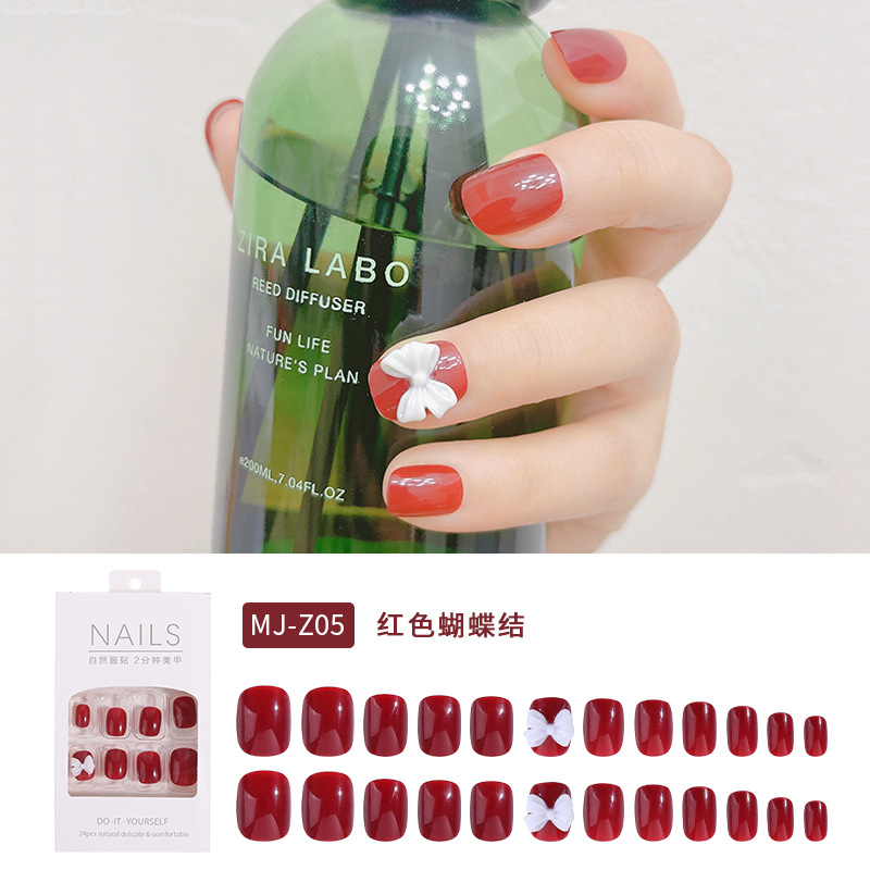 红色蝴蝶结-（无珍珠）2