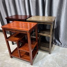红木置物架家具鸡翅木黑酸枝茶水架刺猬紫檀四层置物架茶柜花梨木