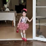 夏季女童无袖蓬蓬短裙