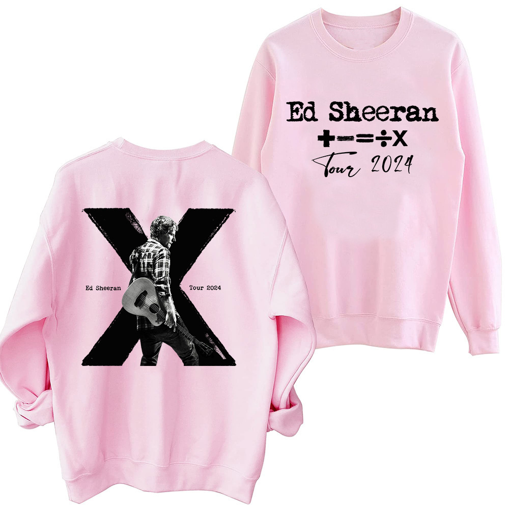 Ed Sheeran Tour 2024 & X 10th Memorialize Sweatshirt Harajuk