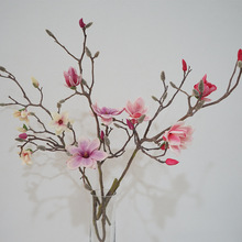 新中式仿真大花玉兰花落地装饰花艺客厅摆放软装陈设摄影道具假花