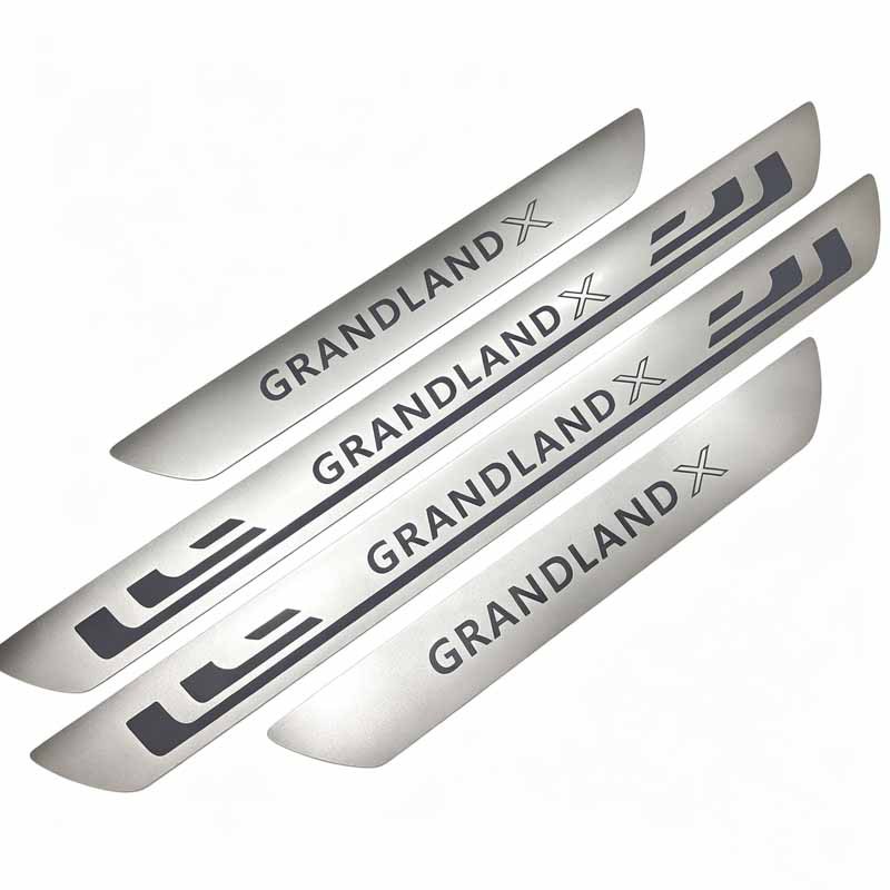 Opel Grandland X/Crosslandx Welcome Pedal Modified Threshold Strip Stainless Steel Trunk Guard Plate