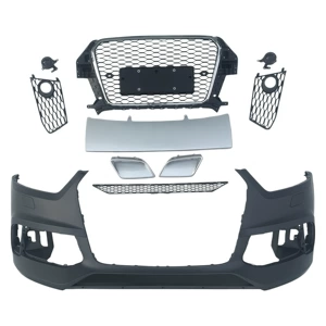 Suitable for Audi Q3 models from 2012-2015, this is an RS Q3-style front bumper, front grille, and front fascia kit