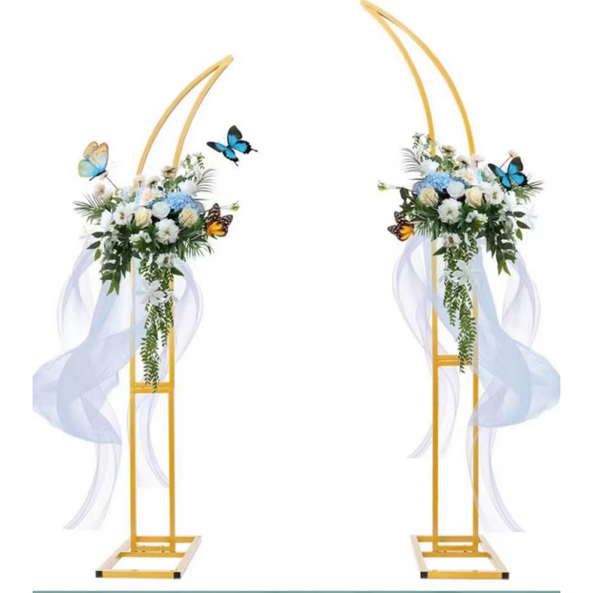 Arco de boda, arco de globos, kit de arco de metal multifuncional, arco de globos en forma de anillo, decoración para fiestas y eventos